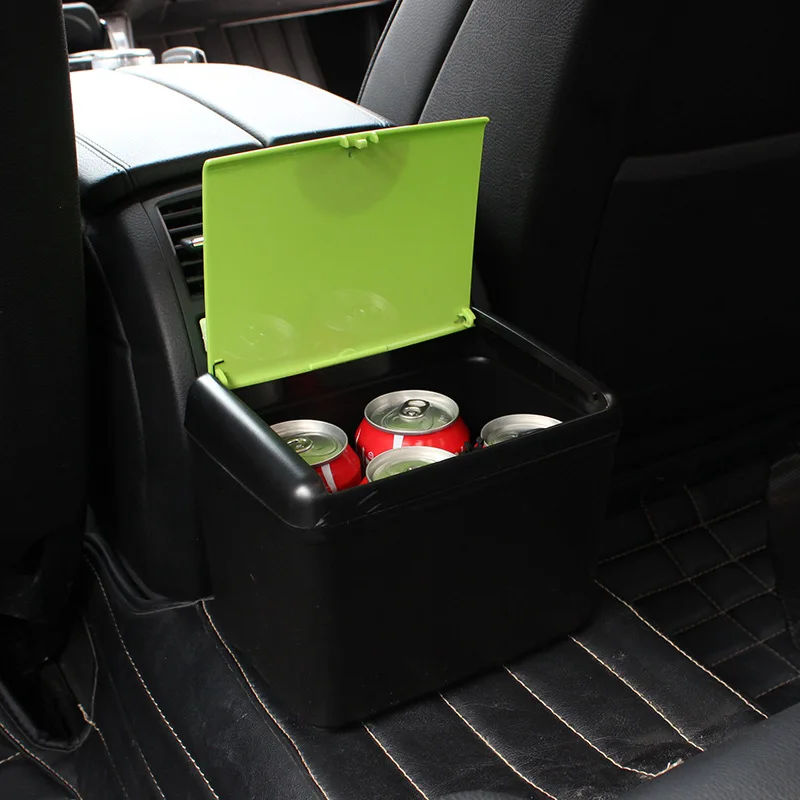 

Car Interior Supplies Trash Can Car Storage Box Drink Food Collection Box Outdoor Camping Double Use Multi-function Accessories