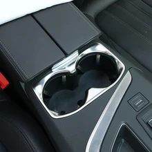 Fit For 2017 Peugeot 5008 3008 GT Accessories Stainless Steel Water Cup Holder Cover Car Styling Interior Chrome Trim Strip