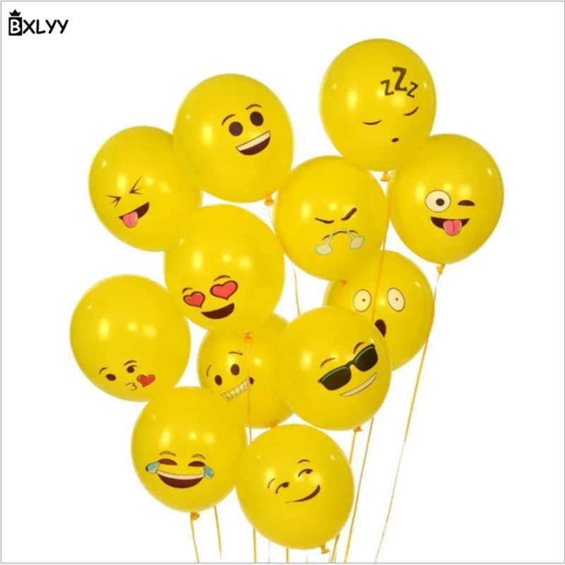 

BXLYY 10pc Wedding Decoration Smiley Latex Balloon Variety of Expressions Inflatable Happy Birthday Air Ball Party Supplies.7z