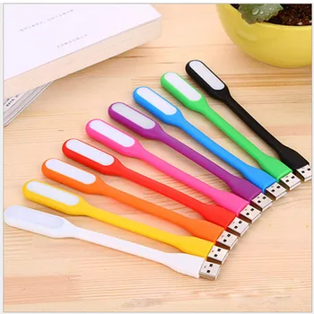 

1pcs Flexible USB LED Night light Desk Book Reading lamp Camping Nightlight For PC Mobile Power Charge Notebook Computer free