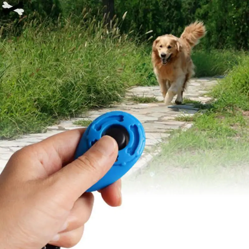 1 Piece Pet Cat Dog Training Clicker Plastic New Dogs Click Trainer Aid Too Adjustable Wrist Strap Sound Key Chain 23