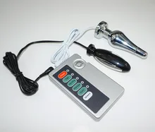 electric physical shock therapy anal plug massager electro steel butt plug Medical Themed sex toys products