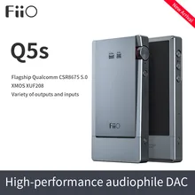 FiiO Q5s Bluetooth 5,0 AK4493EQ dsd-способный ЦАП и усилитель, USB ЦАП усилитель Q5s для iPhone/компьютера/Android/sony