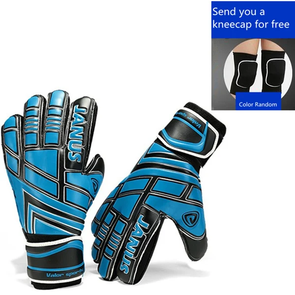 Новые профессиональные плотные дышащие Нескользящие латексные вратарские перчатки для футбола вратарь перчатки для защиты костей пальцев - Цвет: 2
