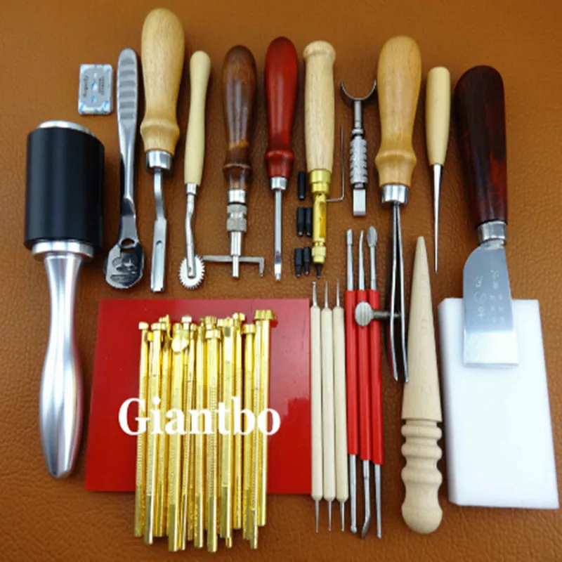 Leather Tools Hand Made Stamping Craft Set Leathercraft Tool Kitin