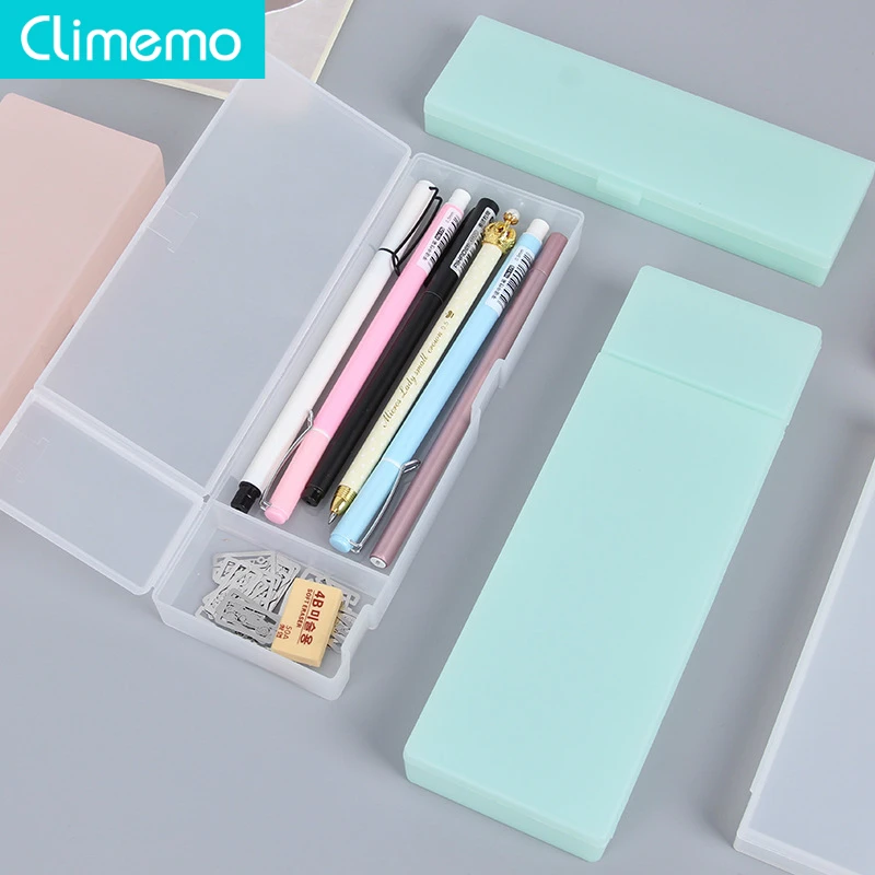 

Climemo PP Color Pencil Case Pencil Cases Stationery Scrub Penl Box Large/Medium/Small NP264