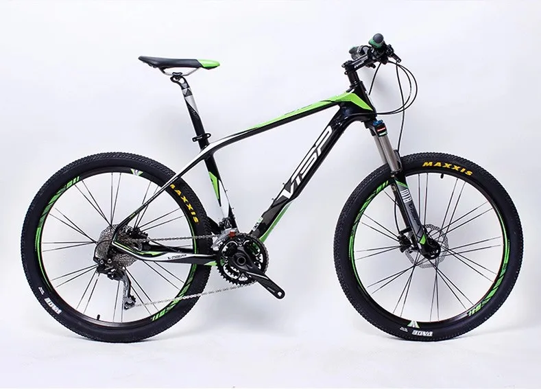 Cheap 26inch carbon fiber mountain bike 27speed Shiman0 bicycle fork oil disc brakes gas ultralight carbon fiber frame Super light 19