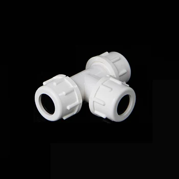 

20mm ID Equal Tee PVC Tube Joint Pipe Fitting Coupler Adapter Water Quick Connector For Garden Irrigation System
