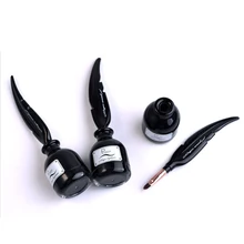 Pudaier черная Водостойкая Подводка для глаз гель перо кисть контейнер с чернилами подводка для глаз крем продолжительного действия глаза Косметика Макияж Красота Инструменты