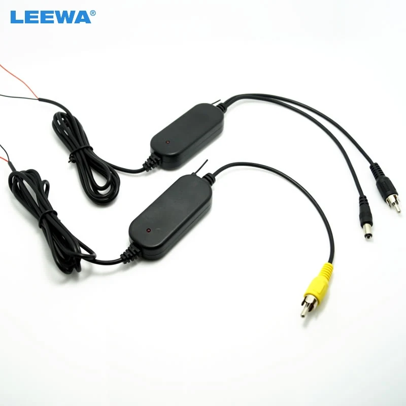 

LEEWA 1set 2.4 Ghz Wireless RCA Video Transmitter Receiver Kits Module #CA2960