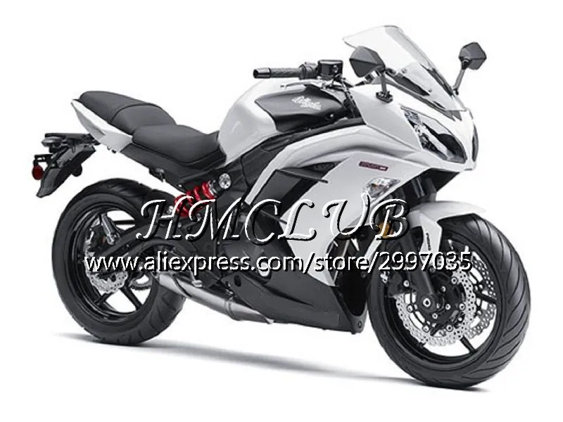 Инъекции для KAWASAKI NINJA 650R ER-6F 2012 2013 69HC. 0 ER 6F Ninja650R ER6 F ER6F 12, 13, 14, 15 лет, Обтекатели новые винно-красного цвета - Цвет: No. 21 Pearl White