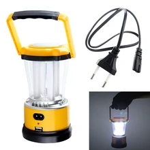 Hot Selling Portable Yellow Solar Rechargeable 3W 4 LED Lantern Camping Light Tent Lamp