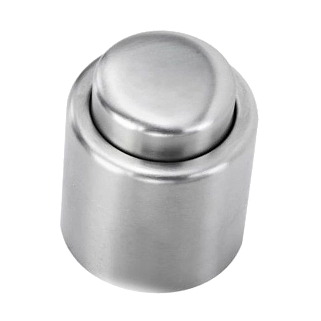 Stainless Steel Vacuum Sealed Wine Bottle Stopper Pour Preserver Cap Plug #2