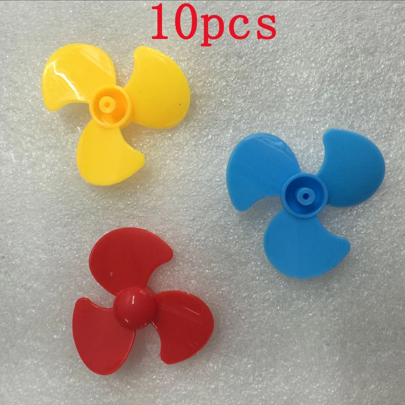 

10pcs/lot 50mm 3-blade Propellers Fan Leaf Paddles 130 Micro Mini Motor Hole Dia.2mm for RC Model DIY Toys Assembly Accessories