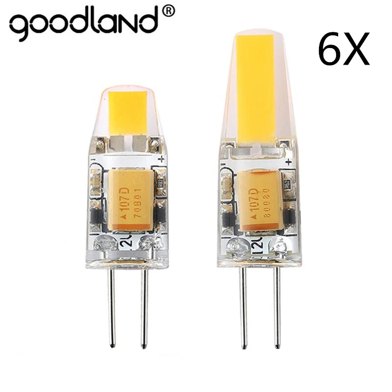 

NEW Arrival 12V AC/DC COB G4 LED Bulb 3W 6W COB LED G4 Lamp Light for Crystal Chandelier G4 LED Lights Lamps Dimmable 6pcs/lot