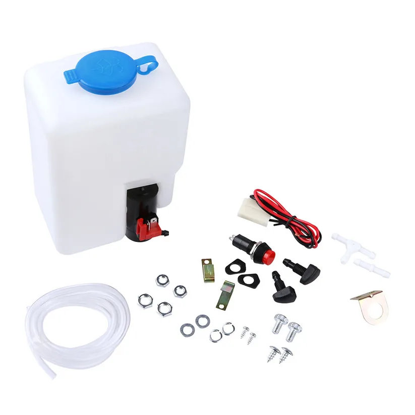 CARPRIE 12V Universal Windscreen Washer Pump Bottle Kit Cleaning Tools