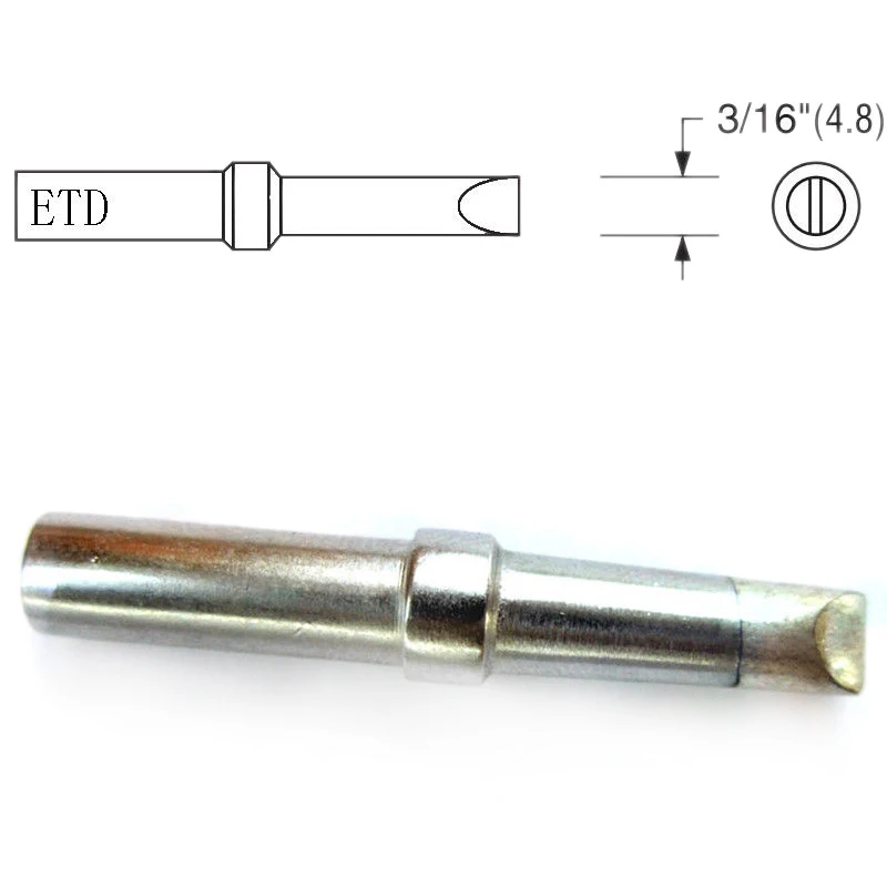 5pcs ETA ETB ETD ETS ETT Soldering Iron Tips Kit For Weller WESD51 WESD50 WCC100