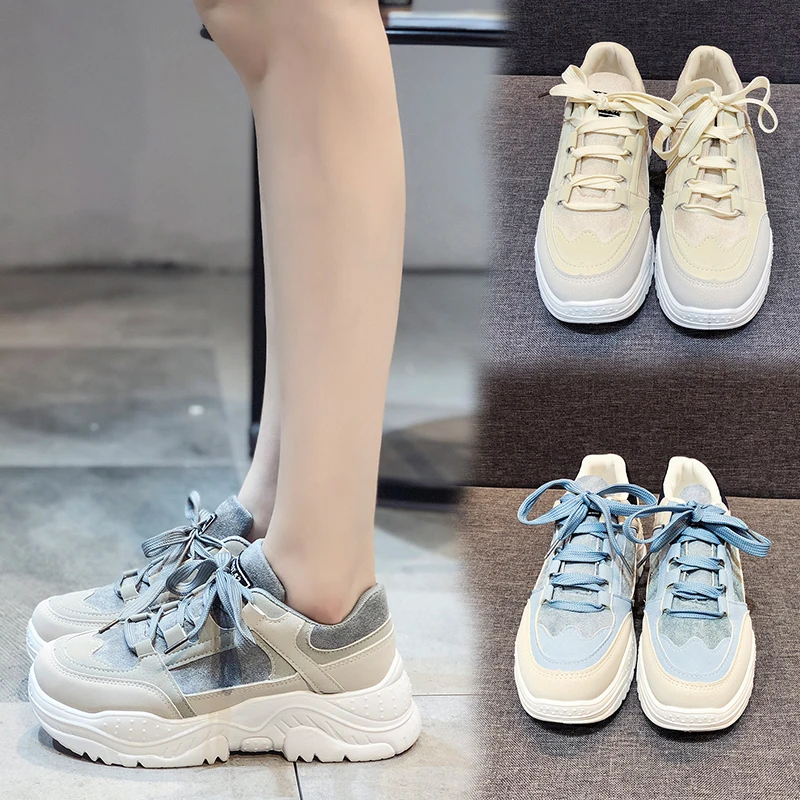 

YRRFUOT Women Fashion Shoes Brand Breathable Trend Woman Shoes Leisure Shoes Zapatillas Mujer 2019 Women Fashion Shoes Lace-up