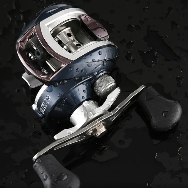 Best Price Baitcasting Reels 6+1 Ball Bearings Drag Power 17.6LB High Speed Fishing Reel 8.1:1 Gear Ratio for Bass Fishing Tools Pesca Best Price Baitcasting Reels 6+1 Ball Bearings Drag Power 17.6LB High Speed Fishing Reel 8.1:1 Gear Ratio for Bass Fishing Tools Pesca