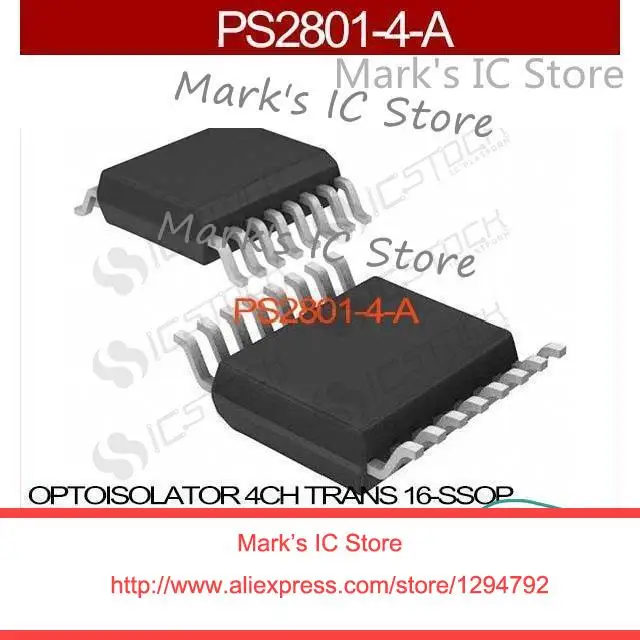 PS2801 4 A OPTOISOLATOR 4CH TRANS 16 SSOP PS2801 4 A 2801 PS2801 S2801 ...