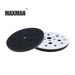 MAXMAN 6 дюймов 25 отверстий Флокирование Наждачная губка буферная Подушка шлифовальная машина восковая защита и защита от ударов