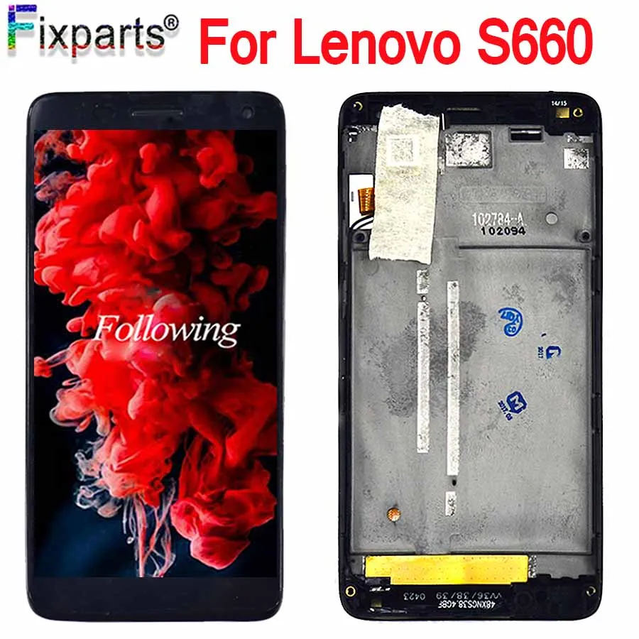 ЖК-дисплей 4 7 дюйма для Lenovo S660 сенсорный экран дигитайзер в сборе запасные части +