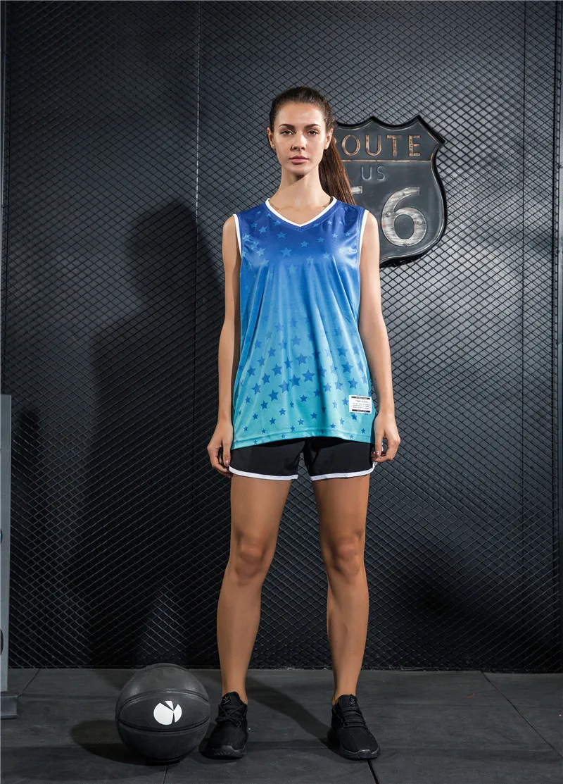Для мужчин's дышащая баскетбольная майка рубашка с шорты для женщин Студенческая Униформа летние дышащие высокого качества YQX33