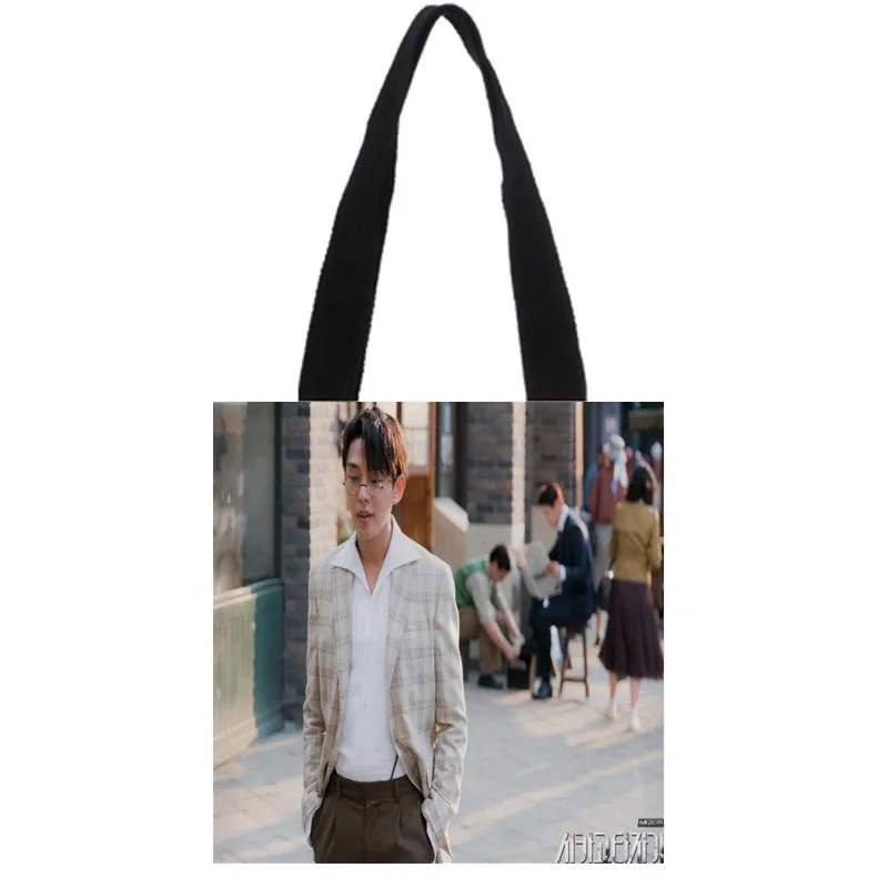 

New Custom KPOP Yoo Ah In Canvas Shoulder Tote Bag Simple environmentally friendly portable handbag Cotton women bag