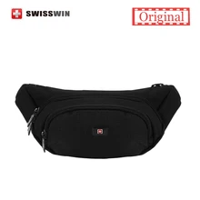 Swisswin Fanny Pack Männlichen Waterpoof Hüfttasche Für Männer und Frauen Schwarz Reise Bauch Tasche Für Handy Geld Gürtel