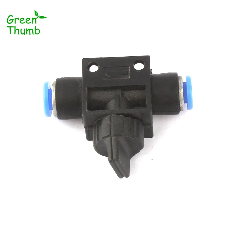 

12 шт. зеленый регулятор потока большого пальца 6 мм пластиковый ручной клапан садовые водопроводные трубы высококачественные разъемы переключатель шланга