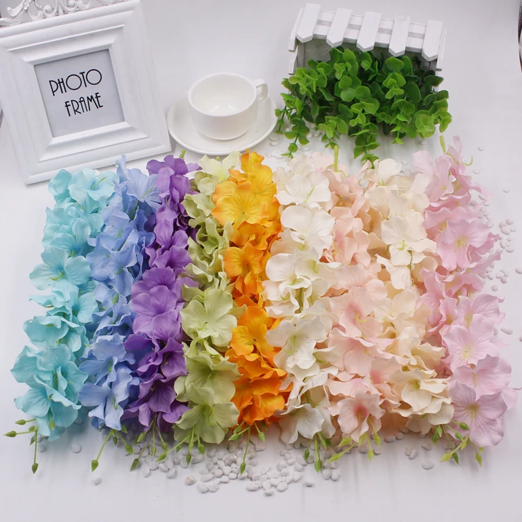 

1pcs Hydrangea Wisteria Artificial Flower Vine for Wedding Home Party Kids Room Decoration DIY Silk Flowers for Scrapbooking