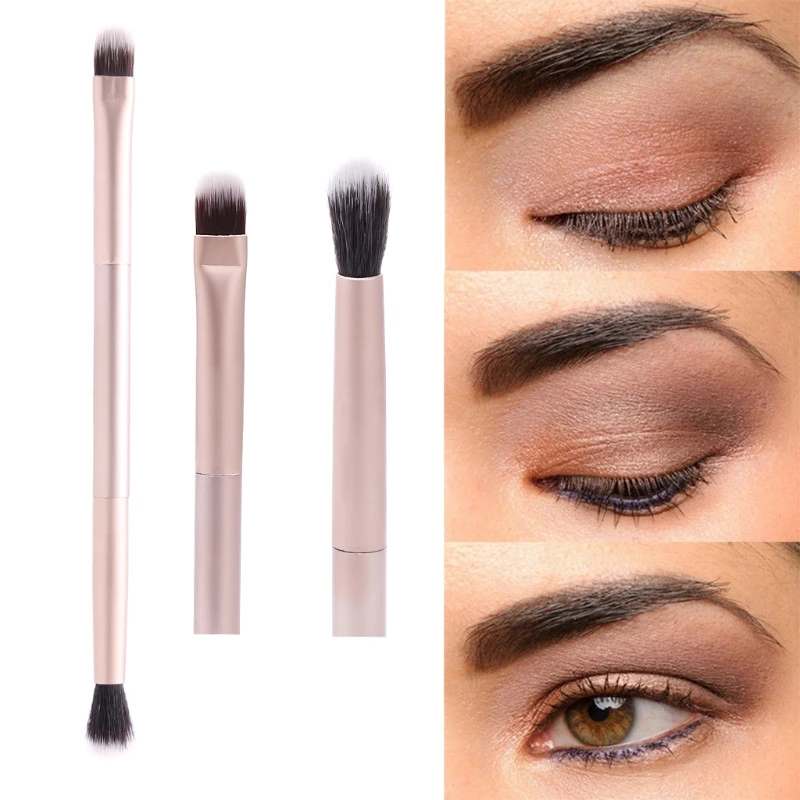 

2 in 1 Makeup Eye Powder Foundation Eyeshadow Blending Double-Ended Brush Pen