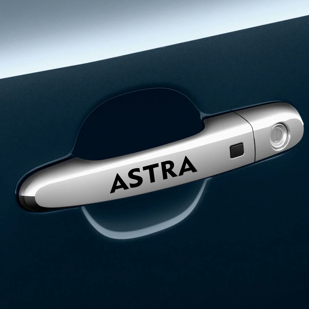 

4PCS/Set Car Door Handle Decals For Opel Astra J H G Graphical Auto Handle Decoration Captivating Sport Stickers Car Accessories