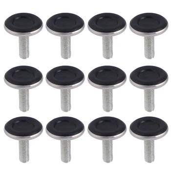 

Pack of 12 Durable Replacement Adjustable M8 Screws Leveler Adjustable Feet for Bed Furniture Chair Bookshelf