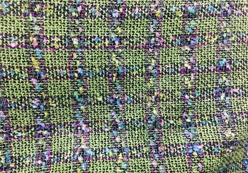 

Free ship 40% cotton 60% polyester color weaved tweed fabric price for 1 meter 59"
