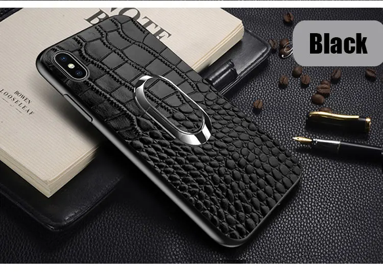 Натуральная кожа автомобильная магнитная подставка чехол для iphone 11 Pro Max 7plus 6 8 XS XR бизнес Многофункциональный палец кольцо Крышка