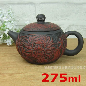 

Porcelain Tetera Promotion! Clay Teapot Dragon Pot 275ml Tea Set Kettle Kung Fu Service Chinese Handmade Gift High Quality