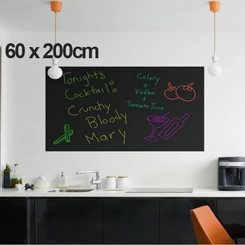 

Wall Stickers Blackboard stickers children drawing toy Vinyl Chalkboard 60*200CM