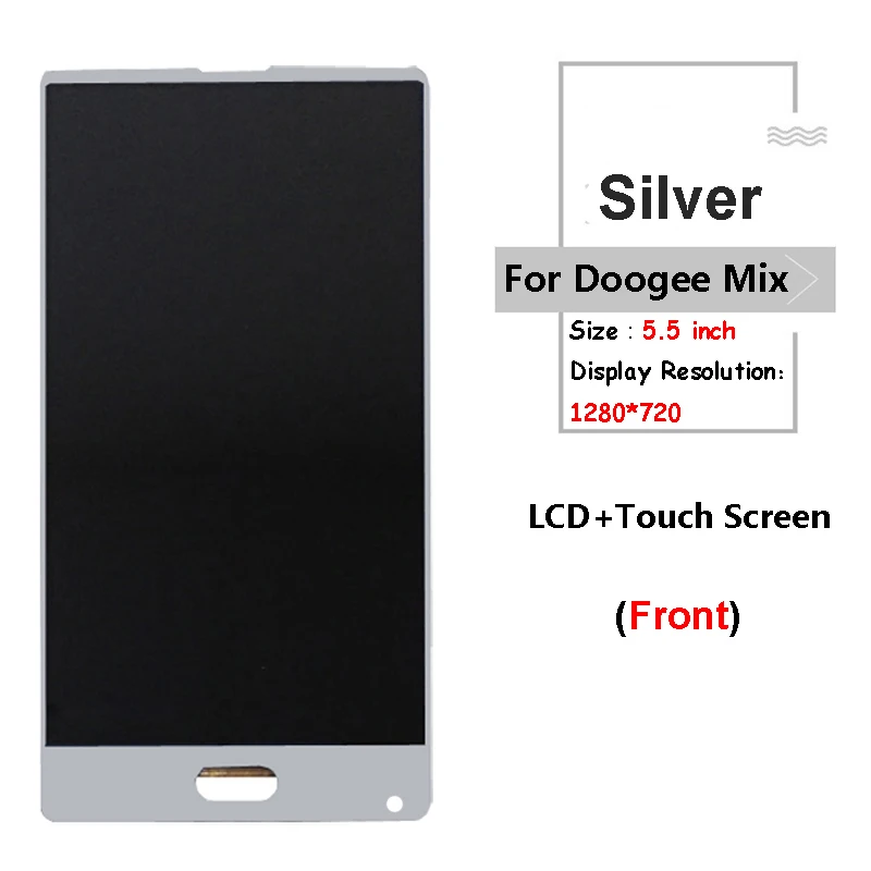 Серебристый/синий/черный Для Doogee Mix lcd дисплей+ инструмент для ремонта сенсорного экрана в сборе Запчасти Запасные Аксессуары Для doogee mix lcd