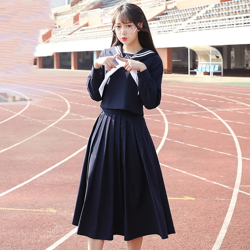 

Autumn Japanese Sailor Suit Suit Uniforms Korean Students Wear Class Suits Japanese Dress Uniforms College Wind Female
