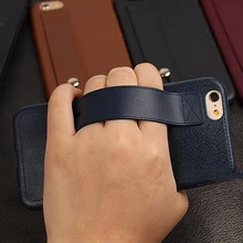 Striae Soft TPU Phone Back Cover With Bracket Holder Stand For iPhone 7 For iPhone7 7 Plus Hot Mobile Phone Case