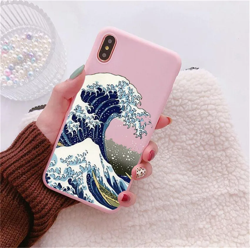 Чехол для телефона Great Wave Kanagawa Night iPhone X 7 Plus XS 10 силиконовый чехол 6S 8 6 Max|Бамперы| |