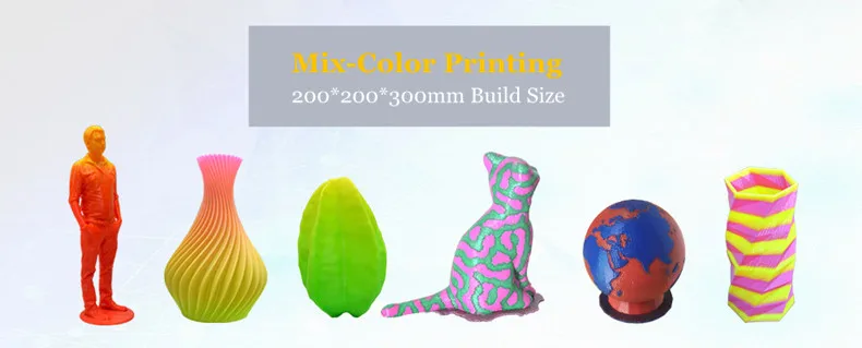 Nova Cor Mix Impressão FDM-Única Máquina Extrusora de Impressora 3D