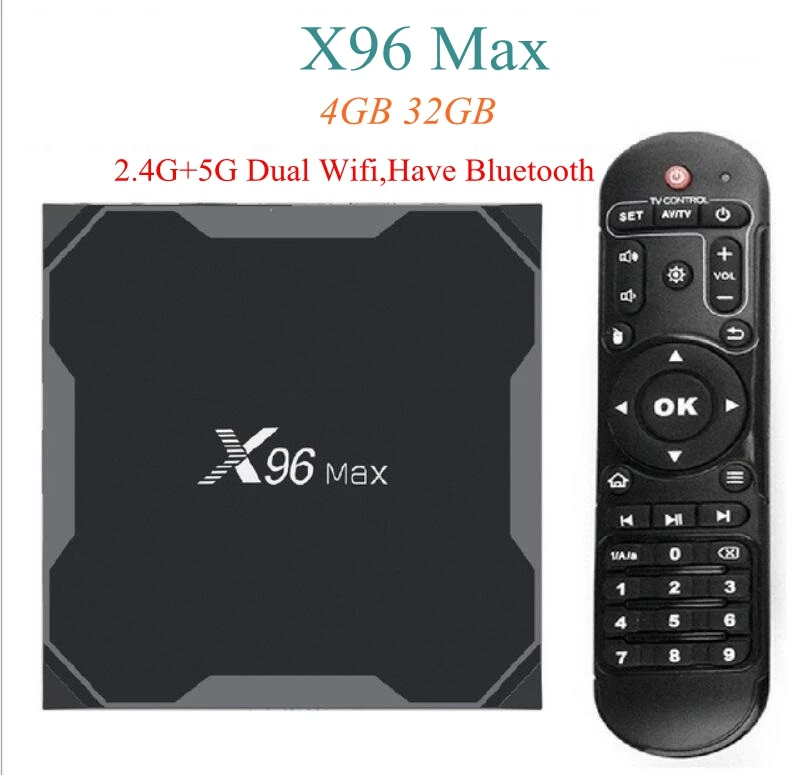 X96 Max Smart tv Box Android 8,1 Amlogic S905 X2 4 Гб DDR4 64 Гб макс 2,4G/5G двойной WiFi USB3.0 BT4.2 поддержка 4K H.265 медиаплеер - Цвет: 4GB 32GB