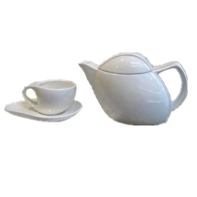 

Ceramic coffee pot milk tea pot with 2 sets of white clouds coffee cup tea set