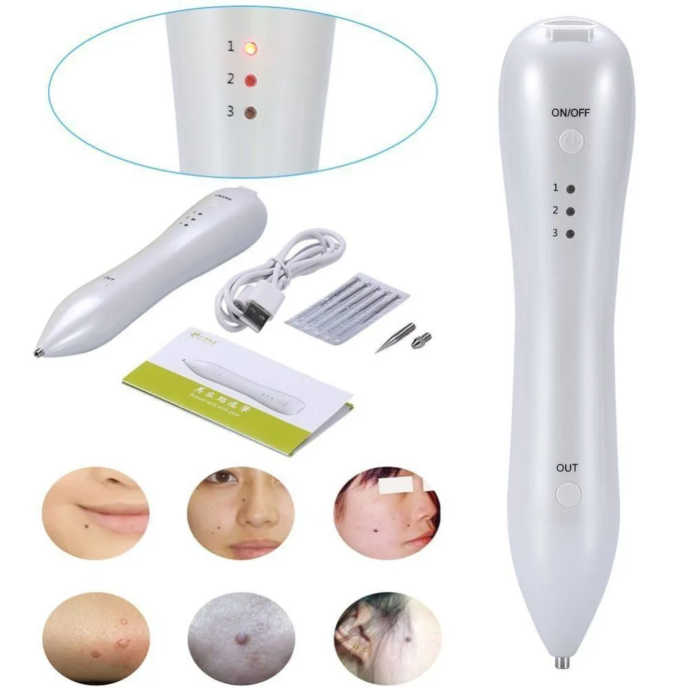 

Portable Laser Freckle Dot Mole Dark Spot Tattoo Removal Pen Beauty Skin Machine LED 6 Level Laser for Face Wart Tattoo Salon