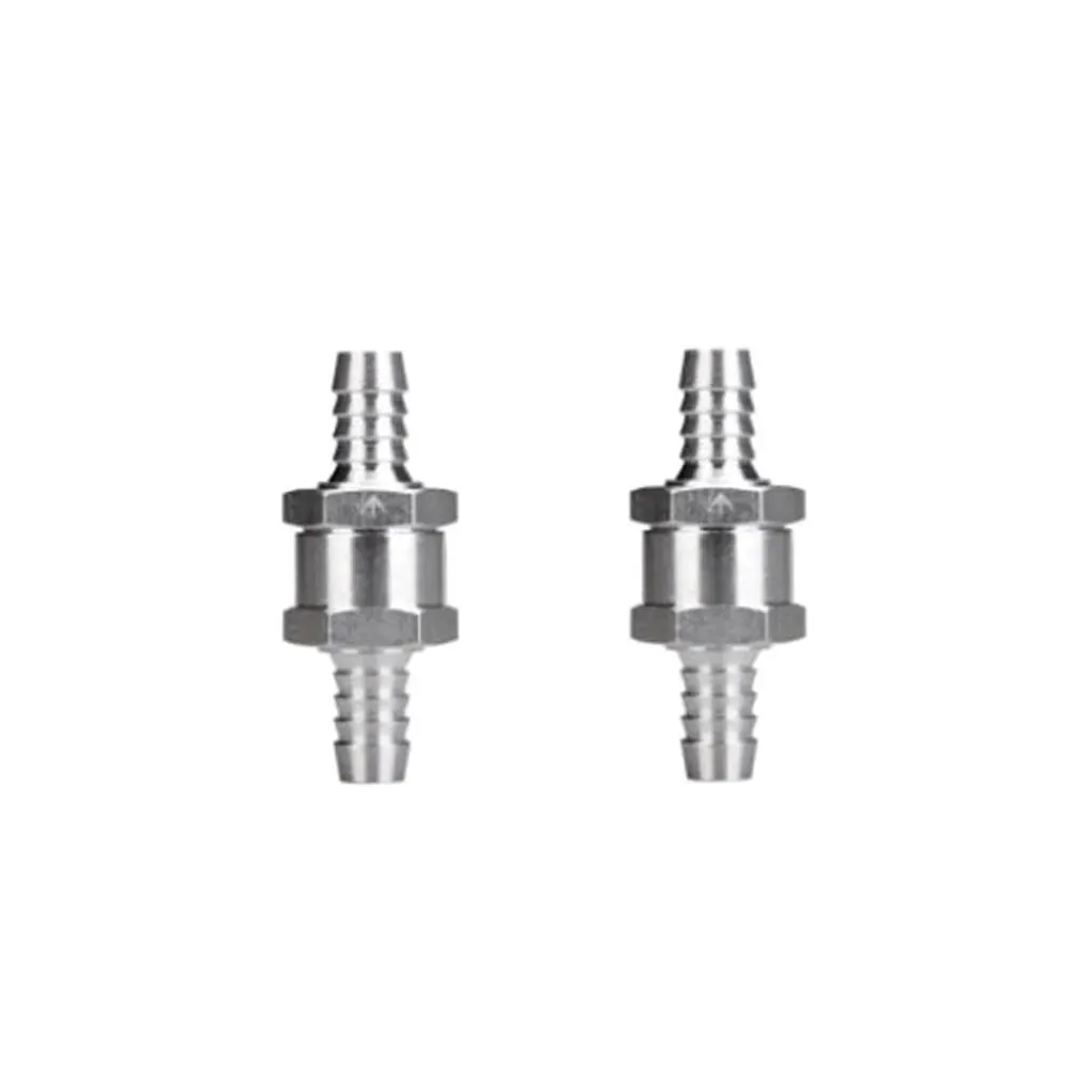 

2 Pcs 8mm Aluminium Alloy Fuel Non Return Check Valve One Way Fit Carburettor/Low Pressure Fuel System For Caravans/RV/Boat