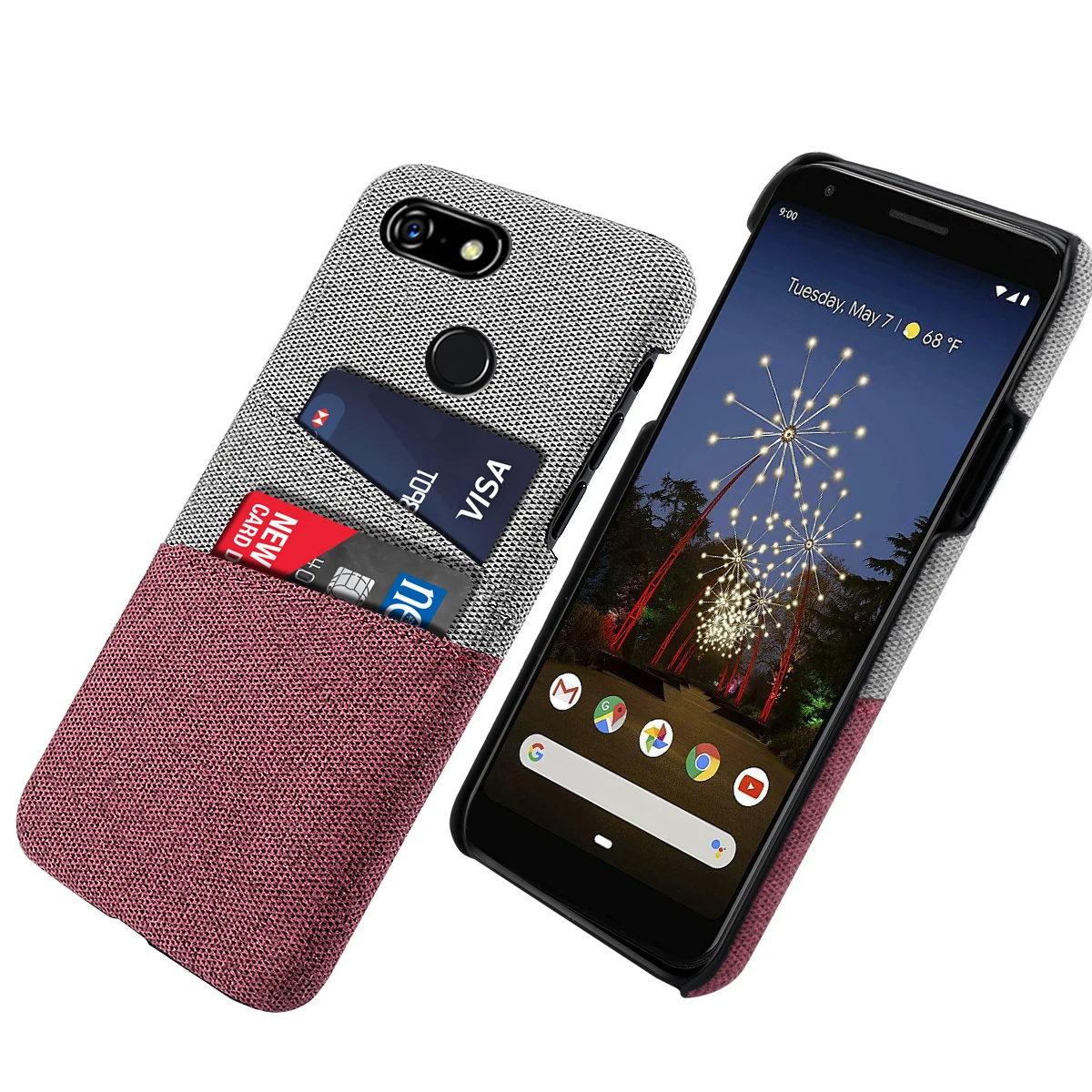Для Google Pixel 3A чехол 3 XL Тонкий Жесткий PC задний тканевый Защитный матовый для 4 2 3XL