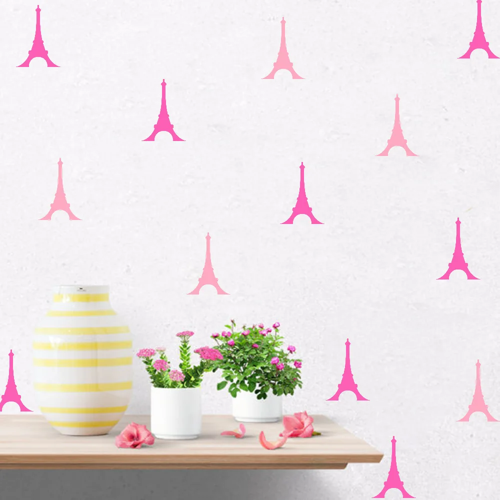

Creative DIY Eiffel Tower wall stickers home decor living room mirror Window wall stickers for kids rooms children Bedroom
