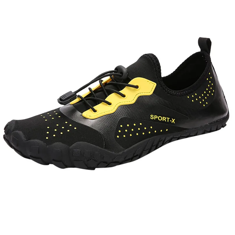 Outdoor Sports Lovers Beach Shoes Women Men Lace Up Water Shoes Breathable Non-slip Quick-Dry Barefoot Swimming Aqua Shoes #2y21 (1)